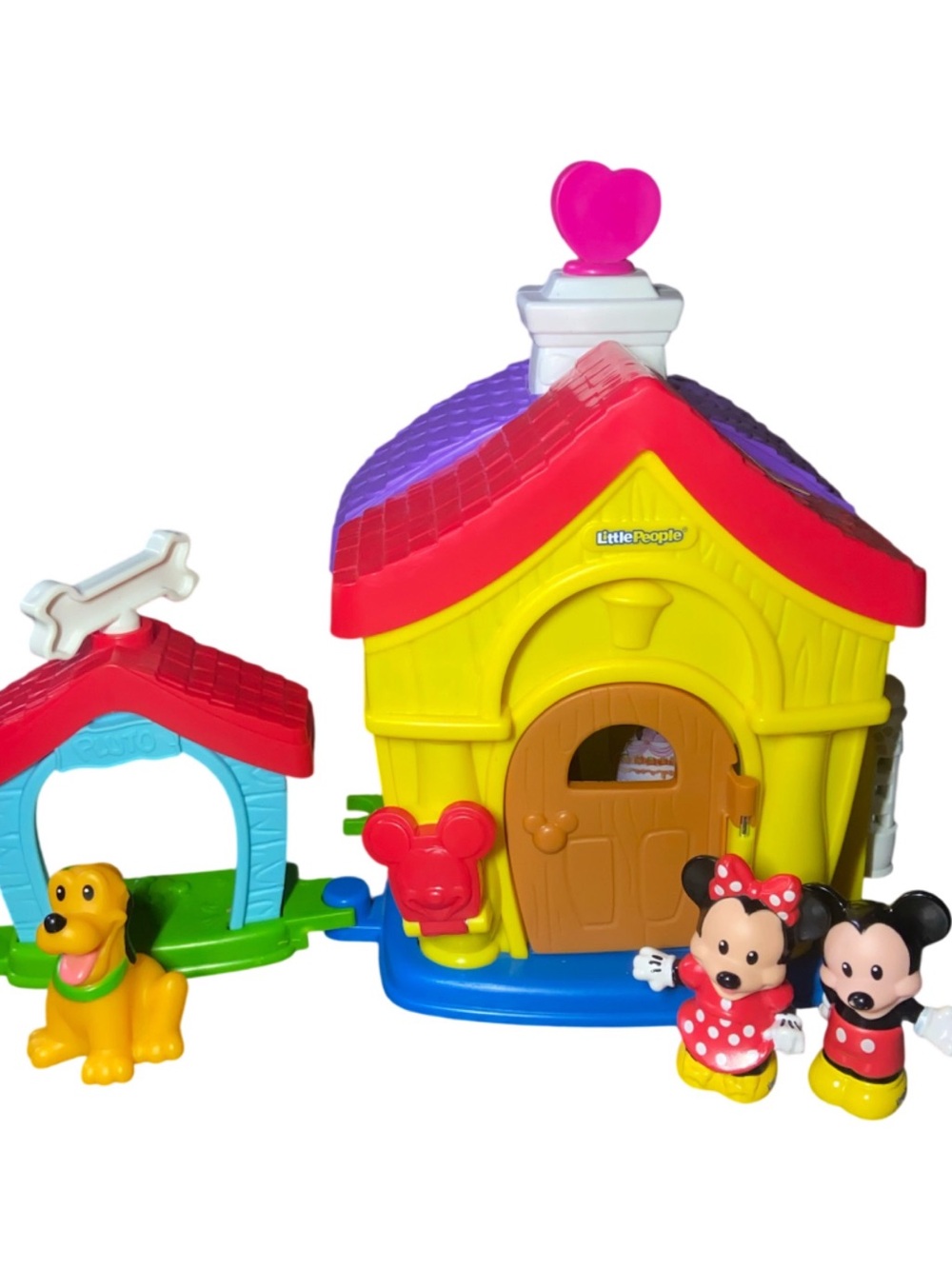 Fisher-Price Little People Mickey Minnie Pluto House Playset Complete - Picture 7 of 9